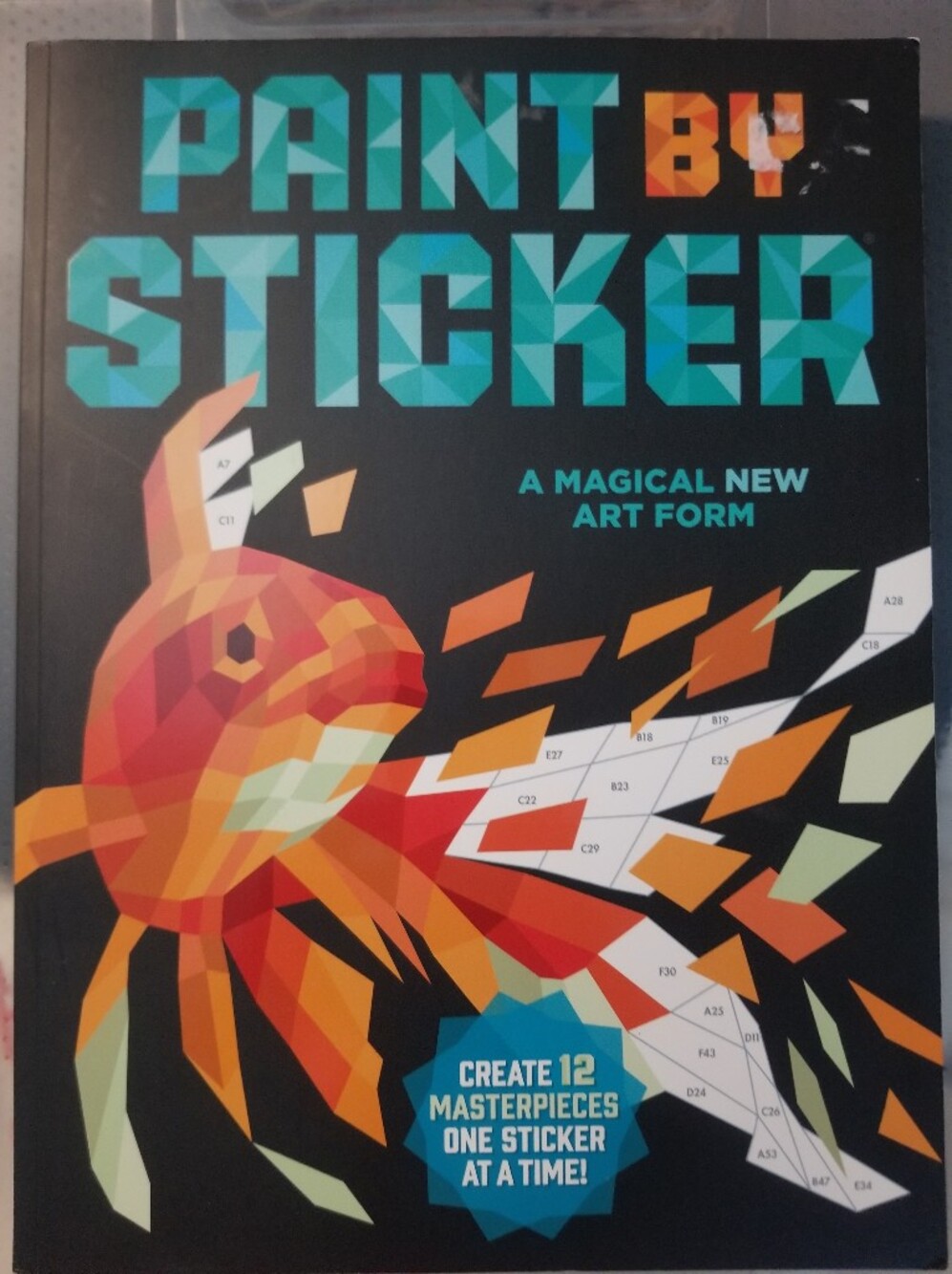 Paint By Sticker A Magical New Art Form w/ 11 Masterpieces One Sticker At A Time